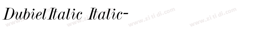 DubielItalic Italic字体转换